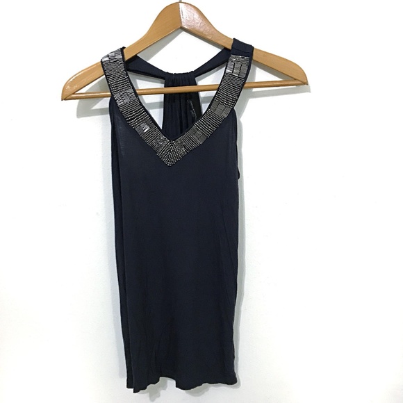 Cynthia Rowley Tops - Cynthia Rowley Embellished Jersey Top